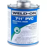 嘉宝莉(CARPOLY)UPVC胶水IPS 711 PVC 管道胶粘剂粘结剂 WELD-ON 711灰色胶水946ML