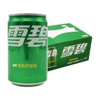 雪碧mini迷你含糖200ml*12罐装 碳酸饮料 整箱