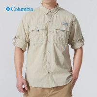 columbia哥伦比亚户外春夏防晒休闲长袖衬衫男 FJ7048159