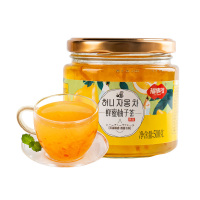 [1瓶装]福事多蜂蜜柚子茶500g[沥干物≥20%]百香果柠檬罐装冲饮水果茶泡水喝的东西冲泡茶饮