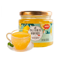 [1瓶装]福事多蜂蜜柠檬茶500g[沥干物≥20%]百香果柚子罐装冲饮水果茶泡水喝的东西冲泡茶饮