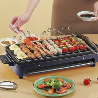 熊猫旋钮控制1500W大功率可拆卸电烤架TRKJ01