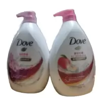 多芬(Dove)清爽滋养沐浴乳套装樱花1kg+白桃1kg 美白润肤