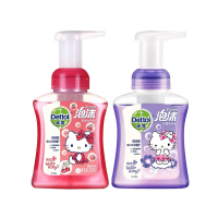 滴露(Dettol)泡沫抑菌儿童洗手液 高效抑菌99.9% 泡泡洗手液樱桃芬芳兰花 [樱桃+兰花]250ml*2