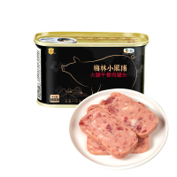 中粮梅林牌小黑猪火腿午餐肉罐头198g