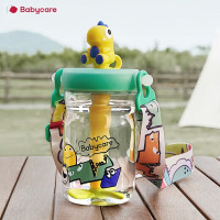 babycare儿童水杯吸管杯宝宝直饮杯 水壶500ml-安波绿 BC2204012