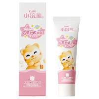 小浣熊牙膏儿童健齿牙膏不含氟护齿牙膏换牙期水果味水蜜桃牙膏 50g*1支