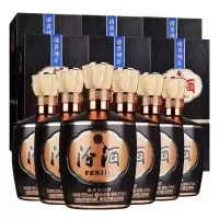汾酒 黑坛金奖20 清香型白酒 53度 475ml*6瓶 整箱装
