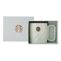 星巴克11155124 清透薄荷绿款徽章马克杯