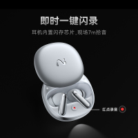 科大讯飞(iFLYTEK)面对面翻译会议耳机无线蓝牙耳机 入耳式 录音转文字 Pro2 幻影银 桌面办公套装