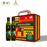 中粮安达露西特级初榨橄榄油礼盒 500ml*2*3