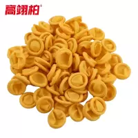 高翊柏 17040106 A级深黄色乳胶手指套 M码 500g/包 约800只 耐磨防滑防尘一次性手指套 电子工业指套
