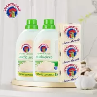 大公鸡管家马赛皂300g*3+白苔洗衣液1500ml*2