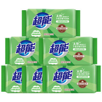 超能 柠檬草透明皂/洗衣皂(清新祛味)260g*6块 肥皂 温和不刺激