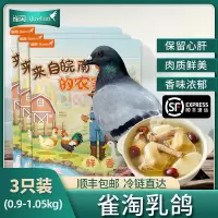 [苏鲜生推荐]雀淘 新鲜现杀乳鸽3只装 300-350g/只 原粮鸽子肉土鸽子肉鸽煲汤滋补