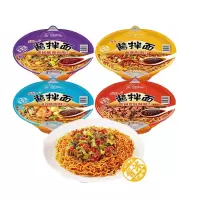 统一酱拌面碗装干拌面方便面 贵州豆豉辣酱风味*6碗