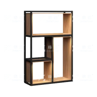 臻远ZY-SNJ-01置物架办公室隔断展示架落地多层书架客厅铁艺收纳架