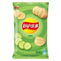 乐事薯片多口味休闲零食小吃办公室休闲零食 黄瓜味40g*10袋