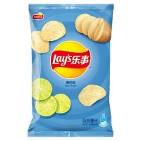 乐事薯片多口味休闲零食小吃办公室休闲零食 青柠味40g*10袋