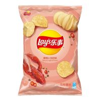乐事薯片多口味休闲零食小吃办公室休闲零食 香辣小龙虾味40g*10袋