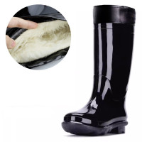 回力雨鞋男士高筒防水防滑雨鞋胶鞋户外雨靴套鞋HXL818黑色高筒42码