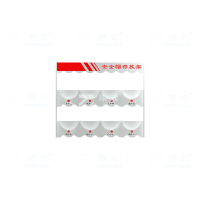 臻远ZY-AQMJ-15安全帽架挂墙存放头帽架摆放架车间壁挂式放置架 二层八位