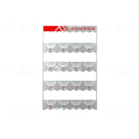 臻远ZY-AQMJ-19安全帽架挂墙存放头帽架摆放架车间壁挂式放置架 四层十六位