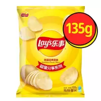 乐事薯片经典大包装零食大礼包办公室出游聚会休闲小吃零食 原味135g*7包