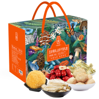 卡宴(KAUN)山珍菌菇火锅菌汤包炖汤煲汤食材五珍橙礼山珍干货780g 单位:盒