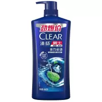 清扬(CLEAR)清扬男士活力运动薄荷香型头皮护理去屑洗发露940g*6