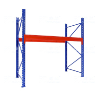 臻远 ZY4121406 重型货架仓储高位货架单层称重1000kg 蓝橘色主架1层