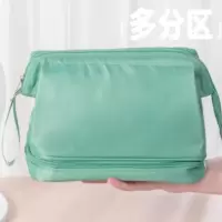 四万公里SW7109北欧绿 双层 便携洗漱化妆包