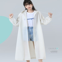 四万公里SW7606椰奶白EVA加厚雨衣