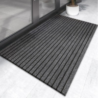 墨斗鱼 1026 入门地垫80*120cm七条纹灰色