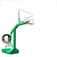 艾克思篮球架 成人标准户外篮球框移动篮球架 家用室外篮球架子 凹箱带轮篮架