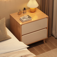 西昊(SIHOO)床头柜小型简约现代小柜子家用卧室简易床头收纳柜出租房用置物架 推荐[加大双抽]橡木色40cm
