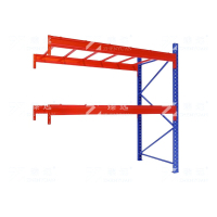 臻远 ZY4121470 重型货架仓储高位货架单层称重3000kg 蓝橘色副架2层