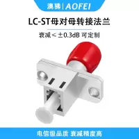 澳狒 LC-ST 光纤转接头光纤适配器耦合器阴阳转接法兰盘 LC母对ST母 1个