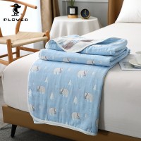 啄木鸟盖毯北极熊六层纱毛巾被四季可用毛毯纱布毯子全棉婴儿毯200*230cm-200*230cm