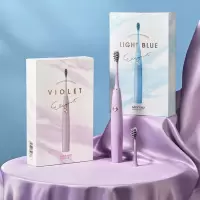 舒客+琉光刷电动牙刷声波电动牙刷 琉光刷 声波电动牙刷Y1(蓝色) 1主机2刷头