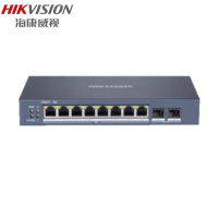 海康威视(HIKVISION) DS-3E1510P-S(国内标配) 千兆PoE交换机 8个千兆PoE电口/2个千兆光口