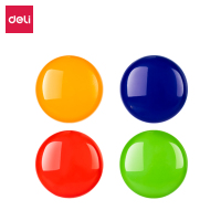 得力 8726彩色球面磁钉筒装40mm(混色24粒装)