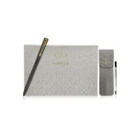 派克(PARKER)威雅XL金夹宝珠笔+笔袋笔芯盒装