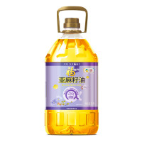 福临门 食用油 压榨一级 亚麻籽油 5L