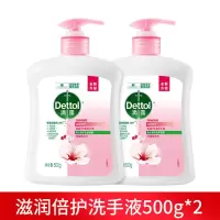 滴露洗手液抑菌清洁健康洗手儿童宝宝水洗滋润家用 倍护花香500g*2瓶
