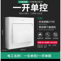 公牛 墙壁开关 单开明