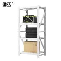 国翌 GY-HJ-100520W 轻型货架 白色 承载120KG/层 4层 1000*500*2000mm
