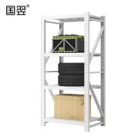 国翌 GY-HJ-120620W 轻型货架 白色 承载120KG/层 4层 1200*600*2000mm
