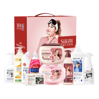 蔬果园家庭清洁洗护礼盒 蔬果园玫瑰系列高端10件套6.25kg