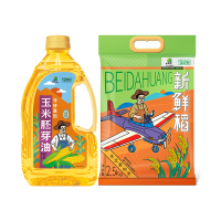 北大荒金老农粮油组合装A1 金老农非转基因玉米胚芽油1.8L+金老农东北寒地米2.5kg